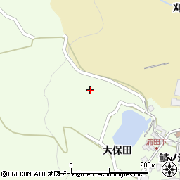 秋田県男鹿市脇本浦田大保田30周辺の地図