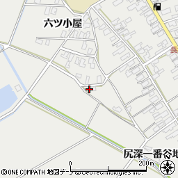 秋田県男鹿市払戸六ツ小屋15周辺の地図