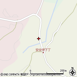 秋田県男鹿市北浦安全寺小谷川周辺の地図