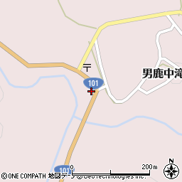 秋田県男鹿市男鹿中滝川坂ノ下周辺の地図