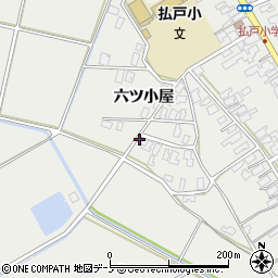 秋田県男鹿市払戸六ツ小屋34周辺の地図