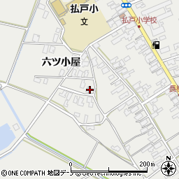 秋田県男鹿市払戸六ツ小屋51周辺の地図