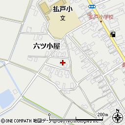 秋田県男鹿市払戸六ツ小屋50周辺の地図