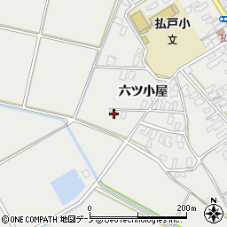 秋田県男鹿市払戸六ツ小屋43周辺の地図