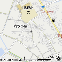 秋田県男鹿市払戸六ツ小屋52周辺の地図