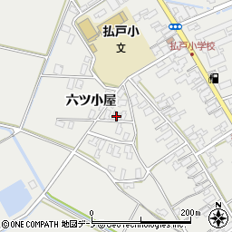 秋田県男鹿市払戸六ツ小屋54周辺の地図
