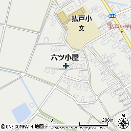 秋田県男鹿市払戸六ツ小屋56周辺の地図