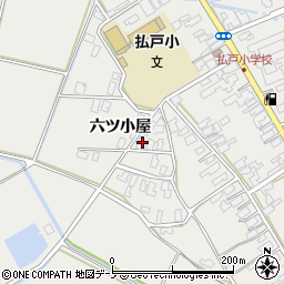秋田県男鹿市払戸六ツ小屋55周辺の地図