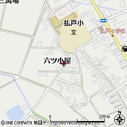秋田県男鹿市払戸六ツ小屋73周辺の地図