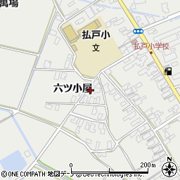 秋田県男鹿市払戸六ツ小屋74周辺の地図