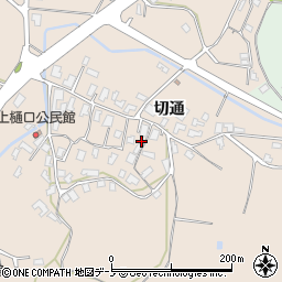 秋田県南秋田郡五城目町上樋口切通137周辺の地図