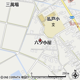 秋田県男鹿市払戸六ツ小屋82周辺の地図