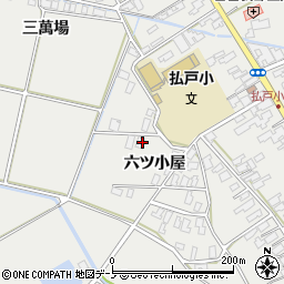 秋田県男鹿市払戸六ツ小屋93周辺の地図