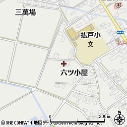 秋田県男鹿市払戸六ツ小屋92周辺の地図