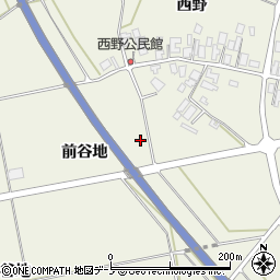 秋田県五城目町（南秋田郡）大川西野周辺の地図