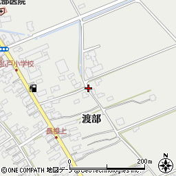 秋田県男鹿市払戸渡部周辺の地図