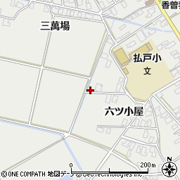秋田県男鹿市払戸六ツ小屋136周辺の地図