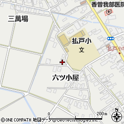 秋田県男鹿市払戸六ツ小屋168周辺の地図