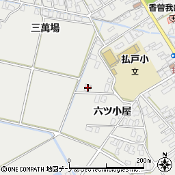 秋田県男鹿市払戸六ツ小屋128周辺の地図