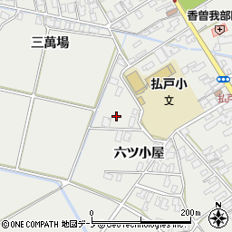秋田県男鹿市払戸周辺の地図