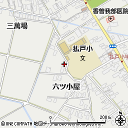 秋田県男鹿市払戸六ツ小屋109周辺の地図