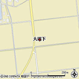 秋田県男鹿市脇本樽沢大堤下周辺の地図