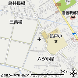 秋田県男鹿市払戸六ツ小屋125周辺の地図