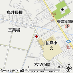 秋田県男鹿市払戸六ツ小屋123-2周辺の地図