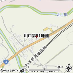 岩手県岩手郡岩手町川口第５１地割周辺の地図