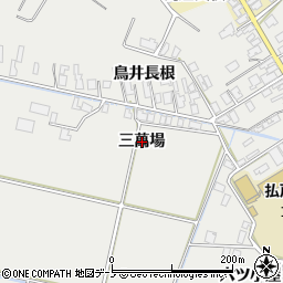 秋田県男鹿市払戸（三萬場）周辺の地図