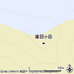 穴目ケ岳周辺の地図