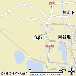 秋田県男鹿市脇本樽沢立石周辺の地図