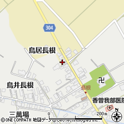 秋田県男鹿市福川鳥居長根42-2周辺の地図