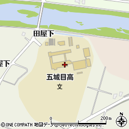 秋田県立五城目高等学校周辺の地図