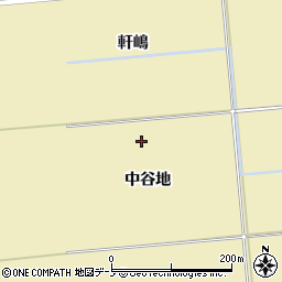 〒018-1633 秋田県南秋田郡八郎潟町中谷地の地図