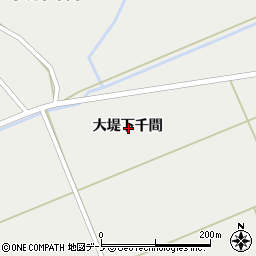 秋田県男鹿市払戸大堤下千間周辺の地図