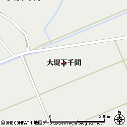 秋田県男鹿市払戸（大堤下千間）周辺の地図