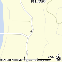 秋田県北秋田市阿仁伏影73周辺の地図