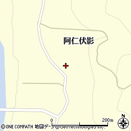 秋田県北秋田市阿仁伏影水上沢口周辺の地図