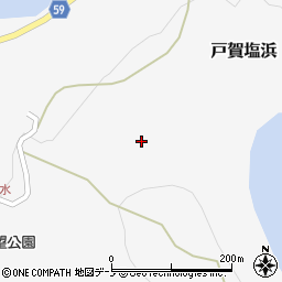 秋田県男鹿市戸賀塩浜二ノ岱周辺の地図