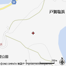 秋田県男鹿市戸賀塩浜（二ノ岱）周辺の地図