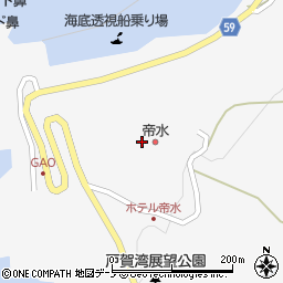 戸賀温泉周辺の地図