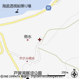 秋田県男鹿市戸賀塩浜壷ケ沢周辺の地図