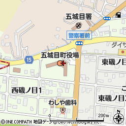 秋田県五城目町（南秋田郡）周辺の地図