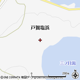 秋田県男鹿市戸賀塩浜林山口周辺の地図