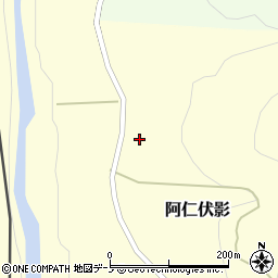 秋田県北秋田市阿仁伏影6周辺の地図