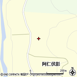秋田県北秋田市阿仁伏影5周辺の地図