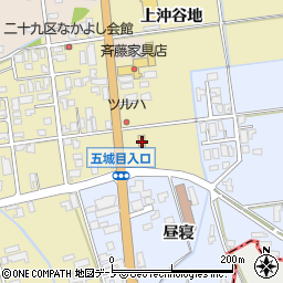 ファミリーマート八郎潟上沖谷地店周辺の地図