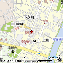 秋田魁新報　五城目販売所周辺の地図