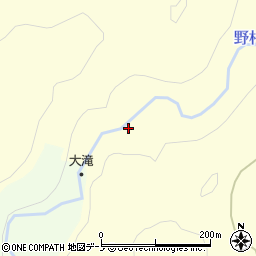 秋田県男鹿市北浦西水口（大滝沢）周辺の地図